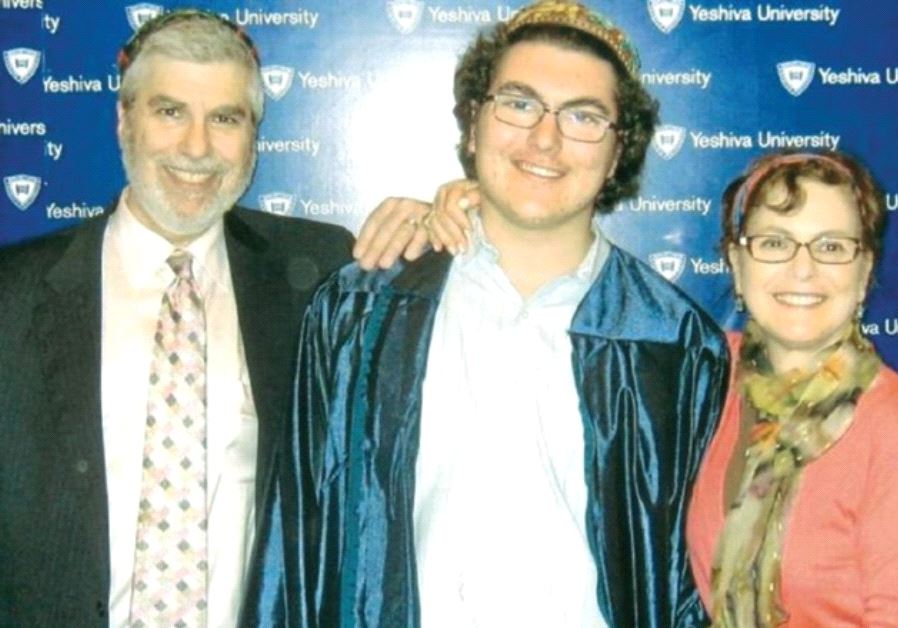 MARK AND ELLEN NEWMAN with Ariel at his high-school graduation a few months before his death.